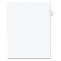 Avery Dennison Numerical Index Tab 8-1/2 x 11", #4, White, PK25 11914